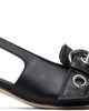 Aeyde Aeyde Black Davina Eyelet Slingback Heels - 1