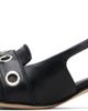 Aeyde Aeyde Black Davina Eyelet Slingback Heels - 3