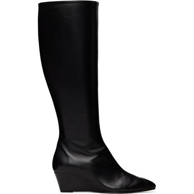 Aeyde Aeyde Black Hana Cap Nappa Leather Tall Boots