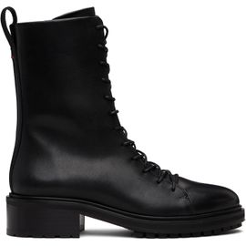 Aeyde Aeyde Black Isa Lace-Up Ankle Boots