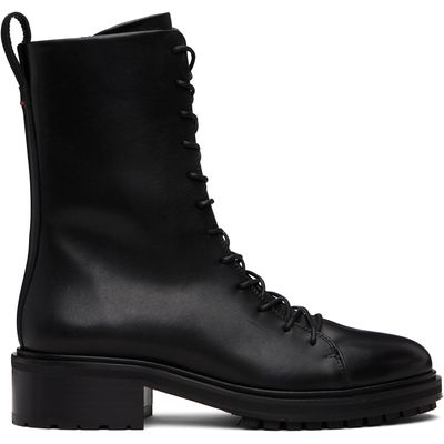 Aeyde Aeyde Black Isa Lace-Up Ankle Boots