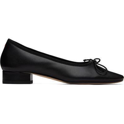 Aeyde Aeyde Black Onda Round-Toe Ballerina Flats