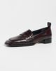 AEYDE AEYDE Blake Snake Print Leather Loafers Port - 2