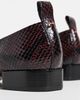 AEYDE AEYDE Blake Snake Print Leather Loafers Port - 4