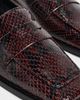 AEYDE AEYDE Blake Snake Print Leather Loafers Port - 6