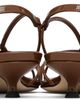 Aeyde Aeyde Brown Amara Patent Leather Heeled Sandals - 2