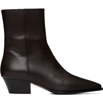 Aeyde Aeyde Brown Baba Pointed Cowboy Boots