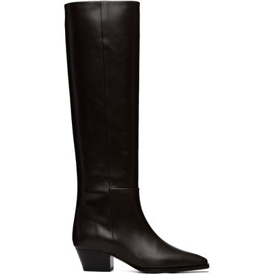 Aeyde Aeyde Brown Medea Knee-High Boots