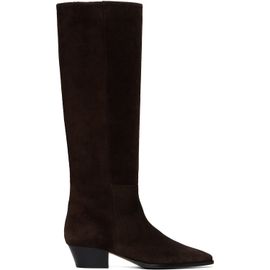 Aeyde Aeyde Brown Medea Suede Knee-High Boots
