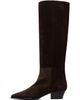 Aeyde Aeyde Brown Medea Suede Knee-High Boots - 3