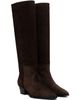 Aeyde Aeyde Brown Medea Suede Knee-High Boots - 4