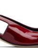 Aeyde Aeyde Burgundy Catrina Patent Leather Heels - 1