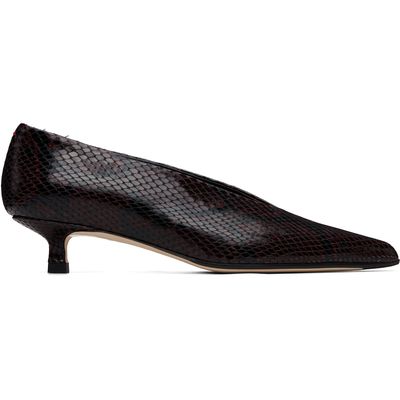 Aeyde Aeyde Burgundy Clara Pointed-Toe Heels