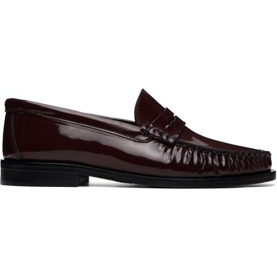 Aeyde Aeyde Burgundy Terry Polido Loafers