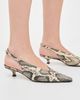 AEYDE AEYDE Camila Snake Print Calf Leather Creamy Heels Creamy - 3