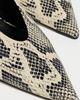 AEYDE AEYDE Camila Snake Print Calf Leather Creamy Heels Creamy - 6