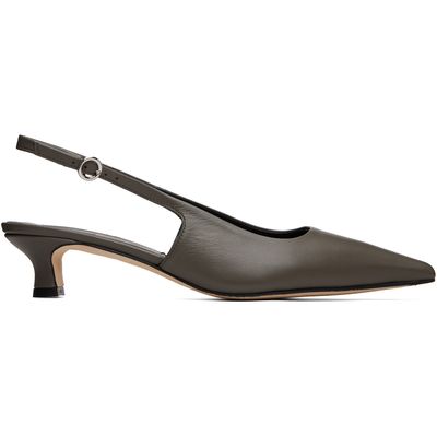 Aeyde Aeyde Gray Catrina Slingback Heels