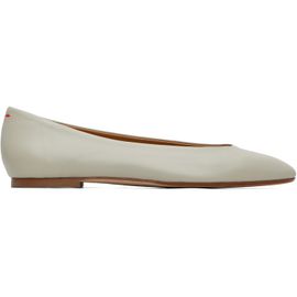 Aeyde Aeyde Gray Ellie Almond-Toe Ballerina Flats