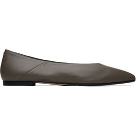 Aeyde Aeyde Gray Moa Pointed-Toe Ballerina Flats