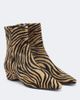 Aeyde Aeyde Lila zebra-print calf hair ankle boots - 1