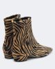 Aeyde Aeyde Lila zebra-print calf hair ankle boots - 4