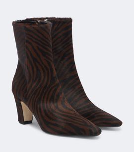 Aeyde Aeyde Maris printed calf hair ankle boots