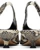 Aeyde Aeyde Off-White & Black Camila Heels - 2