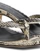Aeyde Aeyde Off-White & Black Wilma Leather Thong Heeled Sandals - 4
