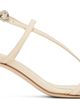Aeyde Aeyde Off-White Elise Leather Toe-Post Heeled Sandals - 1