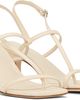 Aeyde Aeyde Off-White Elise Leather Toe-Post Heeled Sandals - 4
