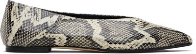 Aeyde Aeyde Off White & Black Moa Pointed-Toe Flats