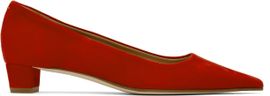 Aeyde Aeyde Red Judi Kid Suede Heels