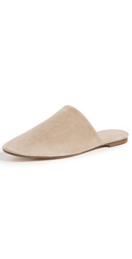 AEYDE AEYDE Rega Kid Suede Leather Mules Sand