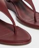 AEYDE AEYDE Roose Nappa Leather Wedge Sandals Port - 6