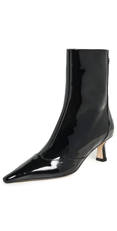 AEYDE AEYDE Sila Patent Calf Leather Booties Black