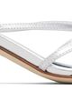 Aeyde Aeyde Silver Abby Leather Heeled Sandals - 1