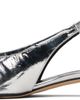 Aeyde Aeyde Silver Dua Laminated Leather Slingback Heels - 3