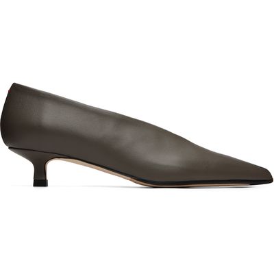 Aeyde Aeyde Taupe Clara Pointed-Toe Heels