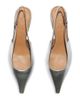 Aeyde Women's 35MM Metallic Leather Slingback Pumps - 3