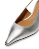 Aeyde Women's 35MM Metallic Leather Slingback Pumps - 4