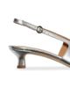Aeyde Women's 35MM Metallic Leather Slingback Pumps - 5
