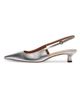 Aeyde Women's 35MM Metallic Leather Slingback Pumps - 7