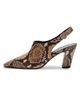 Aeyde Women's Maude Snake-Embossed Leather Slingback Pumps - 1