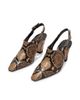 Aeyde Women's Maude Snake-Embossed Leather Slingback Pumps - 2