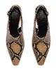 Aeyde Women's Maude Snake-Embossed Leather Slingback Pumps - 3