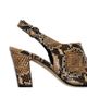 Aeyde Women's Maude Snake-Embossed Leather Slingback Pumps - 4