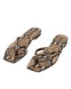 aeyde Women's Renee Snake-Embossed Leather Sandals - 4