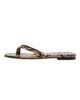 aeyde Women's Renee Snake-Embossed Leather Sandals - 7