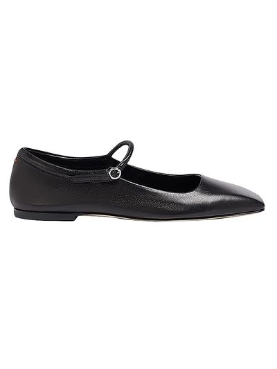 aeyde Women's Uma Leather Mary Jane Ballerina Flats