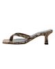 Aeyde Women's Wilma Snakeskin-Embossed Leather Sandals - 1